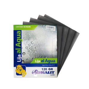 LIJA AL AGUA GR.120 : 9" X 11" 50 HJS - ABRALIT