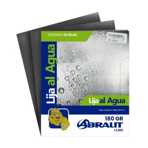 LIJA AL AGUA GR.180 : 9" X 11" 50 HJS- ABRALIT