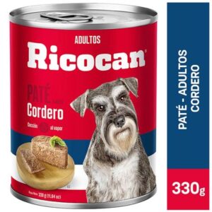RICOCAN LATA PATE CORDERO ADULTO 330GR