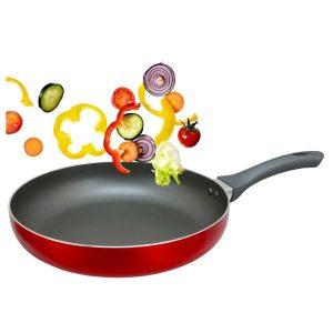 SARTÉN ALUMINIO ANTIADHERENTE 24CM OSTER HERSCHER ROJO